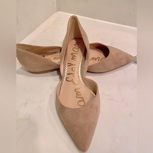 New Sam Edelman Tan Suede Rodney D'orsay Flats - Size 7